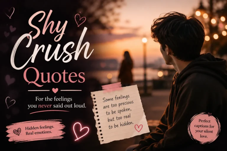 Shy Crush Quotes