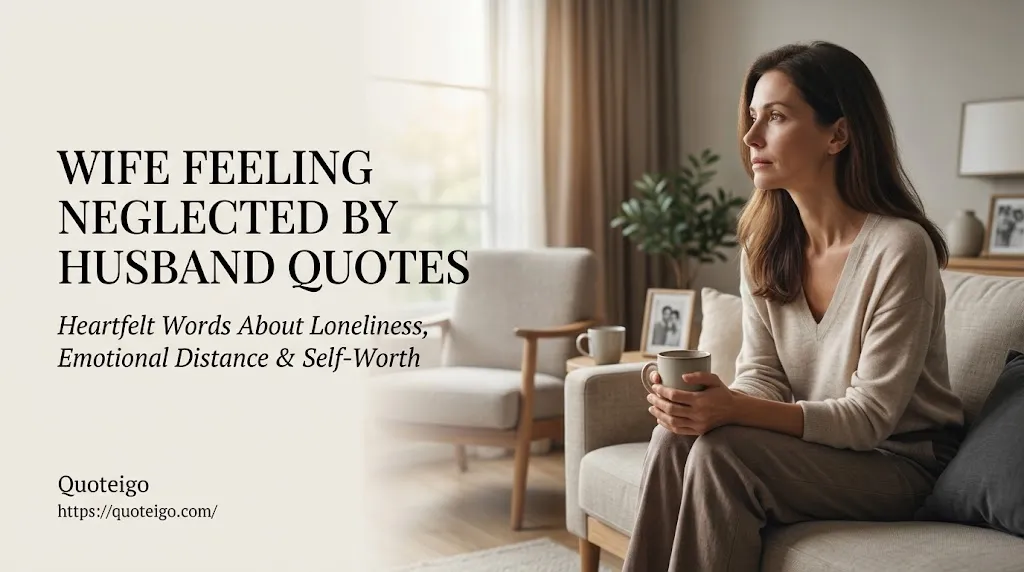 Wife Feeling Neglected by Husband Quotes